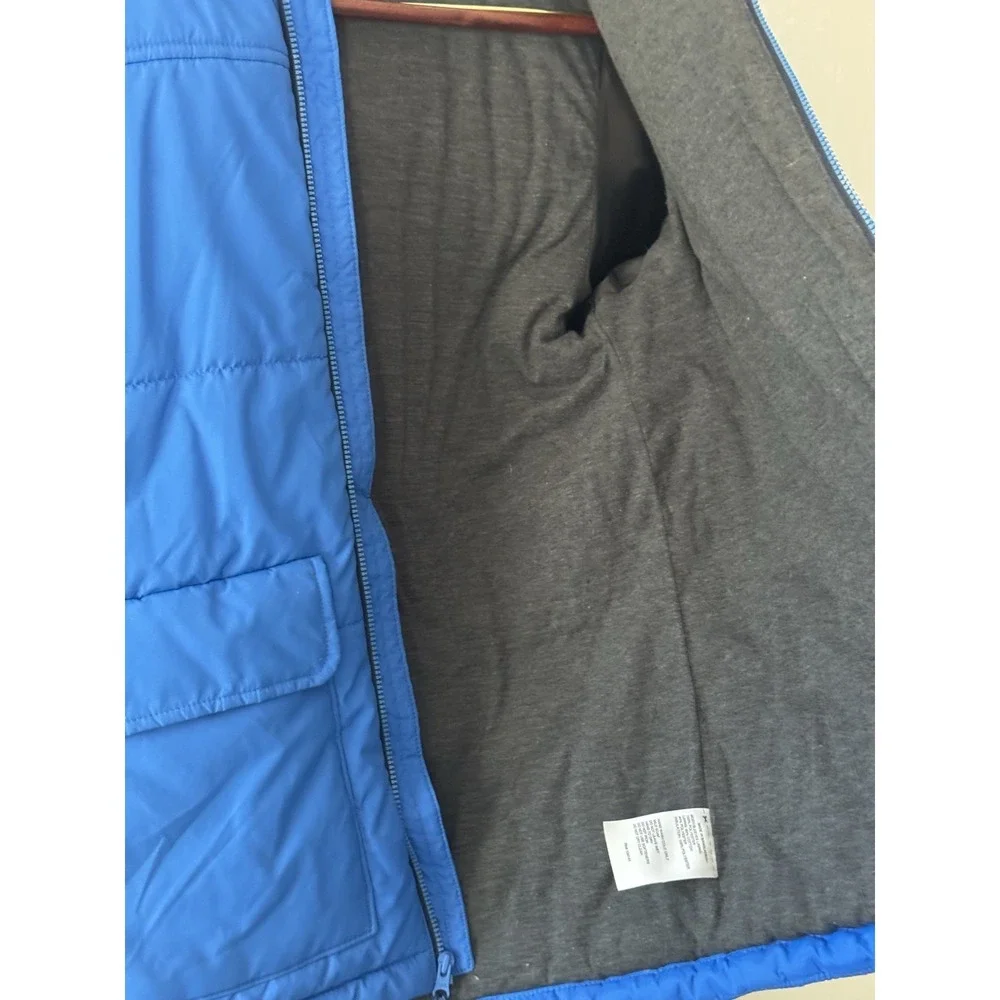 DSG Dick's XL Boys Blue Puffer Jacket Quilted Hooded Winter Coat Barely Used
